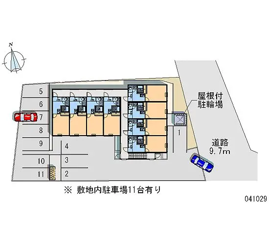 ★手数料０円★登別市美園町５丁目　月極駐車場（LP）